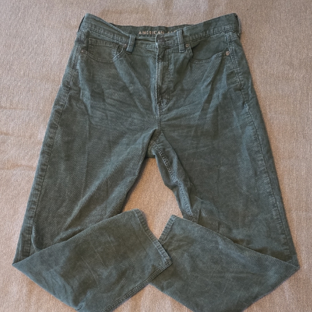 American Eagle Outfitters Green Corduroy Pants